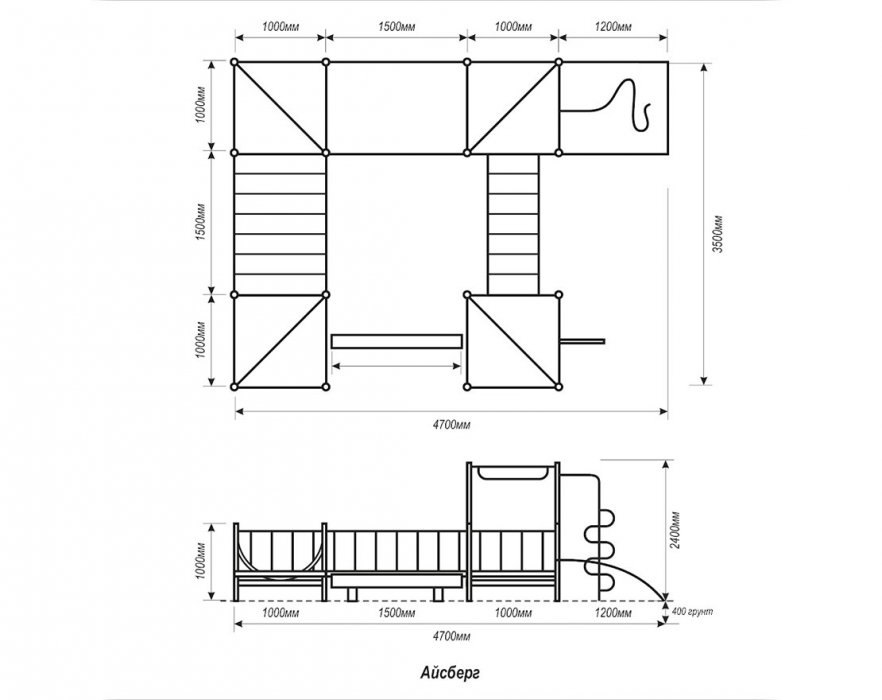 Детский спортивный комплекс Айсберг - вид 4