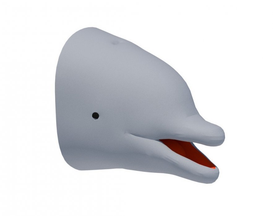 Голова Дельфина 3D-фигура