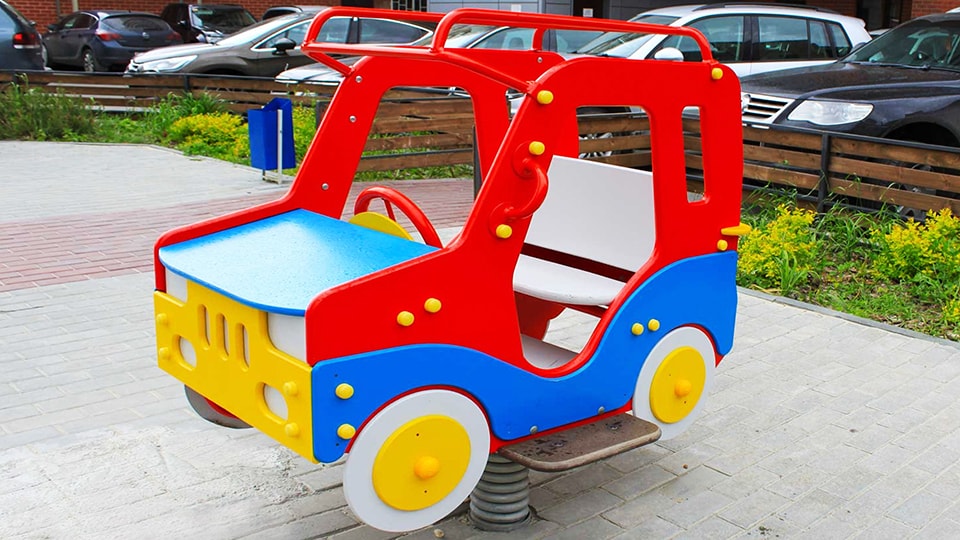 Доставка и установка машинок для детских площадок в Йошкар-Оле